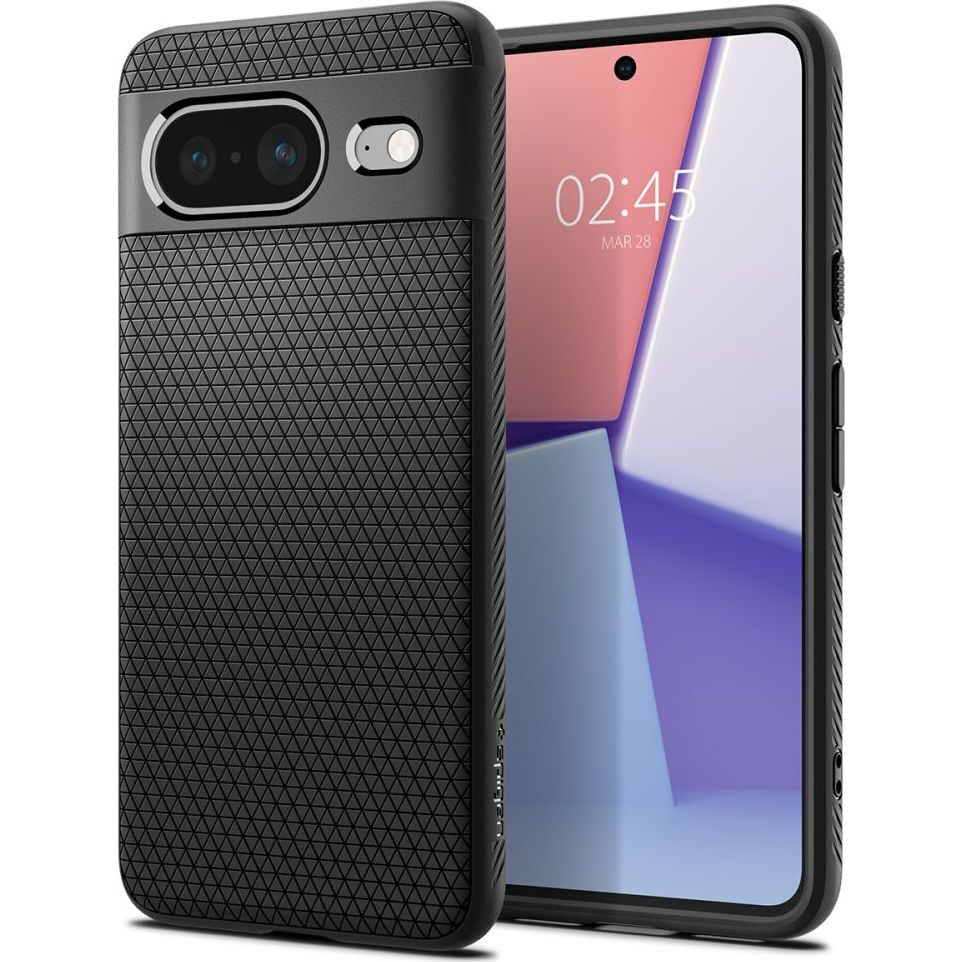 Elastyczne etui Spigen Liquid Air do Google Pixel 8, czarne.